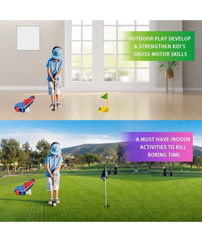 Toddler Golf Clubs Set/Deluxe Happy Kids Golf Ball Gameplay Sports Toys for Kids Boys Girls Indoor Outdoor Play Christmas Bir...