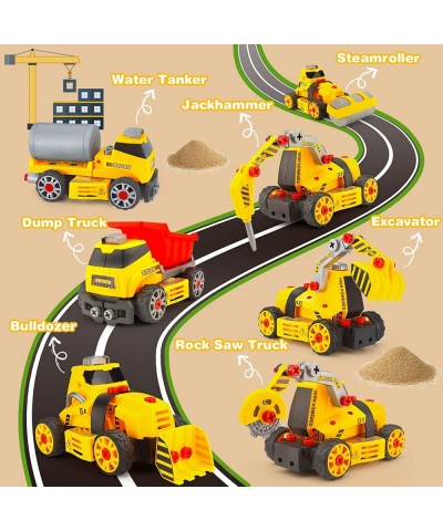 7-in-1 DIY Take Apart Truck Car Toys for 3 4 5 6 7 Year Old Boys Girls Construction Tool Engineering STEM Learning Toys Fine ...