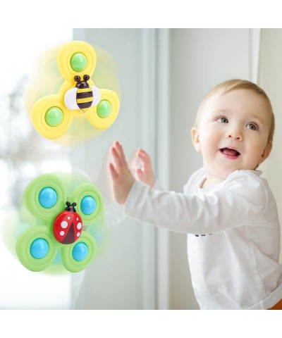 Suction Cup Spinning Top Toy Baby Bathtub Bath Toys for 12-18 Months Sensory Toys for Toddlers 1-3 Baby Gifts Idea for boy Gi...