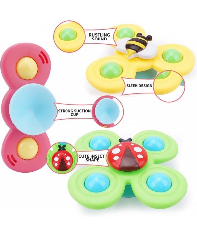 Suction Cup Spinning Top Toy Baby Bathtub Bath Toys for 12-18 Months Sensory Toys for Toddlers 1-3 Baby Gifts Idea for boy Gi...