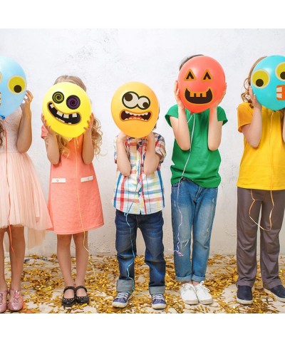 Halloween Pumpkin Stickers Decoration Halloween Pumpkin Face Sticker DIY Jack O Lantern Stickers kit for Kid's Game 22 Funny ...