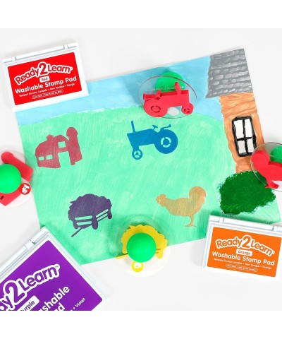 Giant Stampers - Farm Adventure - Set of 10 - Easy to Hold Foam Stamps for Kids - Arts and Crafts Stamps for Displays Posters...