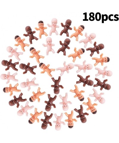 180 Pieces Mini Plastic Babies 1 Inch Baby Doll for Baby Shower Party Favors Ice Cube Game Party Decorations Baby Bathing and...