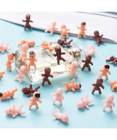 180 Pieces Mini Plastic Babies 1 Inch Baby Doll for Baby Shower Party Favors Ice Cube Game Party Decorations Baby Bathing and...