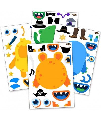 24 Make A Monster Stickers For Kids - Monster Themed Birthday Party Favors & Supplies - Fun DIY Craft Project For Children 3+...