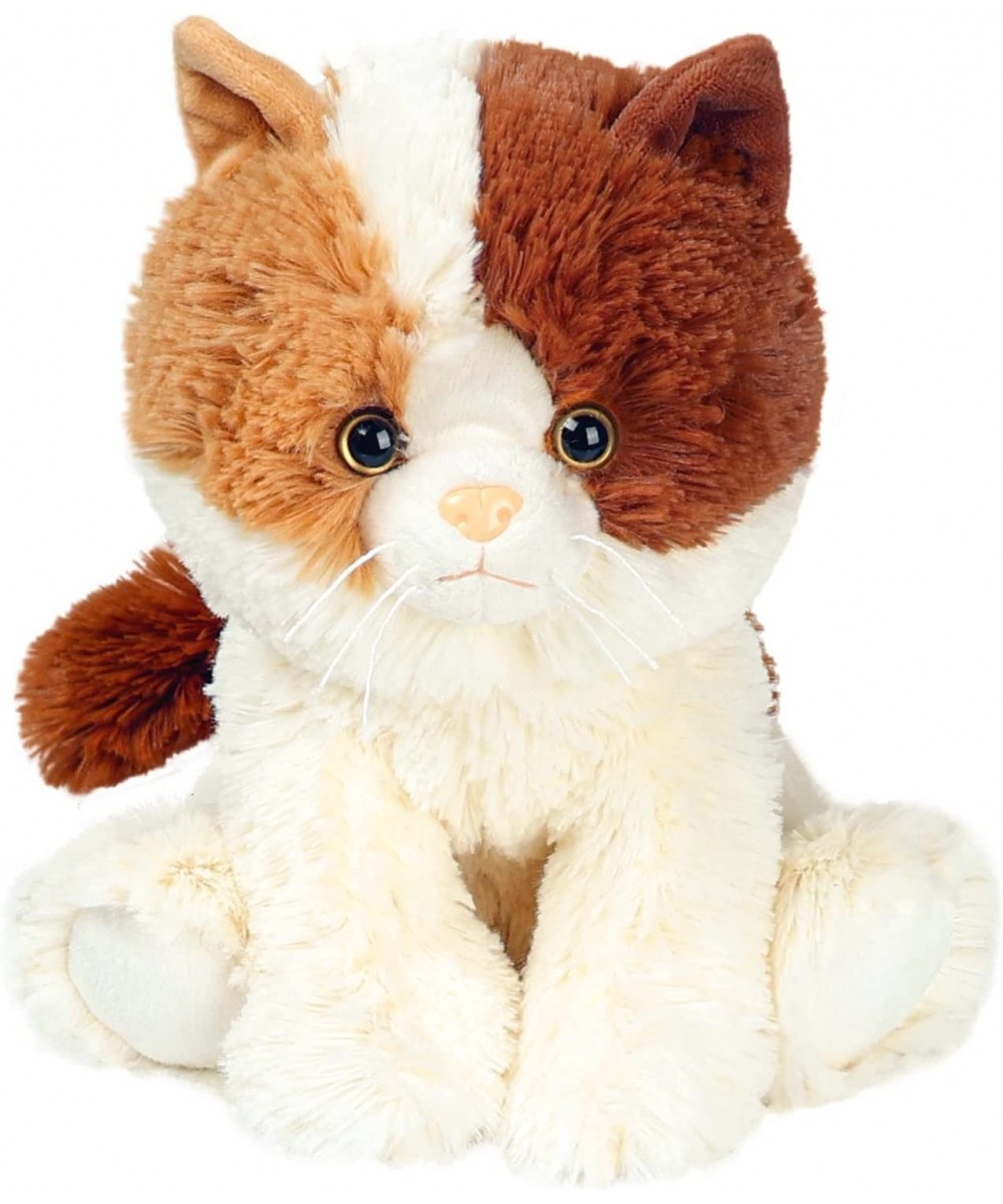 WEGEDU Tabby Sitting Kitten Cat Stuffed Animal Cute Cuddle Calico Moggy Kitty Stuffed Plush Toy for Kids Boys Girls Babies Be...