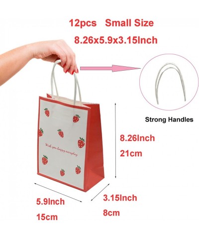 Small Gift Bags with Handle Bulk 12pcs Party Favor Paper Shopping Bags for Kids Birthday Xmas Party Supplies Retail Bags (Sma...