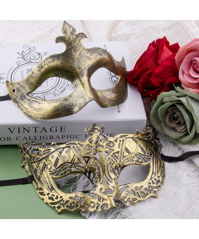 16 Pieces Masquerade Masks Vintage Antique Masks Venetian Masks Masquerade Party Mask(Gold Silver) $17.22 Kids' Dress-Up Acce...