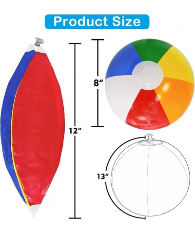 12'' Beach Balls for Kids 12 Pack Beach Ball Bulk Inflatable Pool Beach Balls Bulk Hawaiian Tropical Theme Party Decorations ...