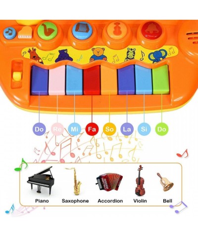 8 Keys Kids Educational Piano Keyboard Toy Animal Family Musical Instrument Toys with LED Light Music Modes Best Early Educat...