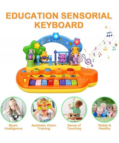 8 Keys Kids Educational Piano Keyboard Toy Animal Family Musical Instrument Toys with LED Light Music Modes Best Early Educat...