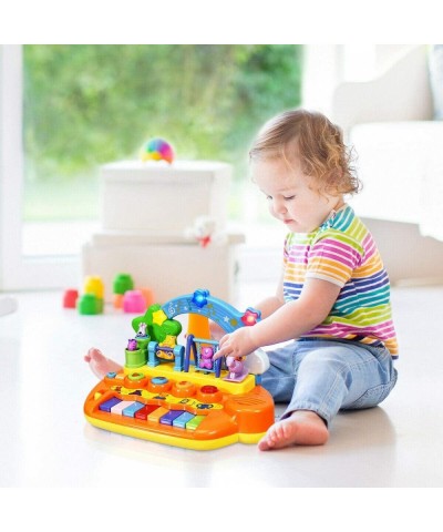 8 Keys Kids Educational Piano Keyboard Toy Animal Family Musical Instrument Toys with LED Light Music Modes Best Early Educat...