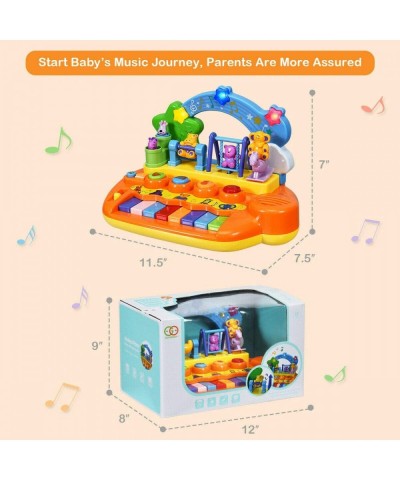 8 Keys Kids Educational Piano Keyboard Toy Animal Family Musical Instrument Toys with LED Light Music Modes Best Early Educat...