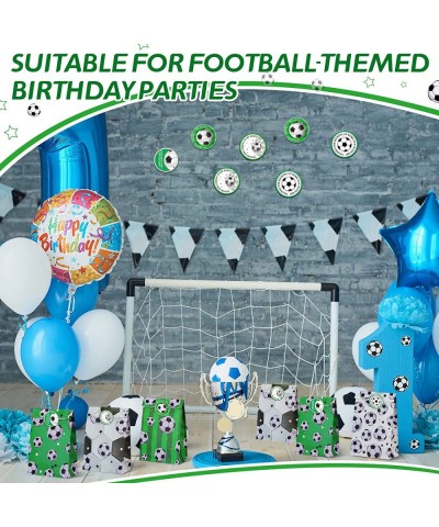 24 Pcs Soccer Goodie Bags Soccer Party Favor Bags Candy Treat Bags with Stickers for Soccer Theme Party Birthday Party Team P...