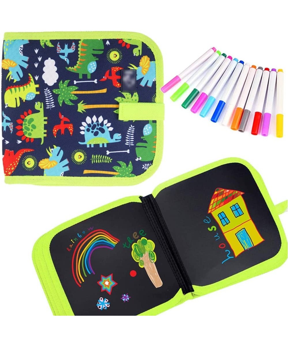 Kids Erasable Doodle Book Set Reusable Drawing Pads Preschool Travel Art Toy Scribbler Board for Travel Road Trip 14 Pages fo...