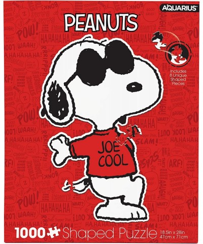 Peanuts Joe Cool Shaped 1000 Piece Jigsaw Puzzles $33.48 Jigsaw Puzzles