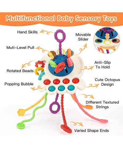 Baby toys for 6 to 12 Months Sensory Montessori Toys for 1 Year Old Pull String & Stacking Toys for Early Development Teethin...