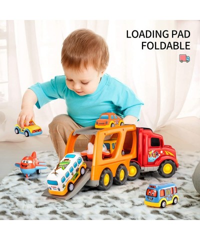 Toddler Carrier Truck Transport Vehicles Toys - 5 in 1 Toys for 3 4 5 6 7 Year Old Boys Kids Toy Cars for Toddlers 1-3 Fricti...