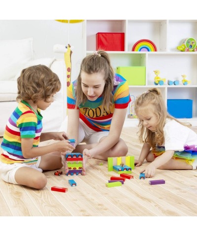 Colored Stacking Game Wooden Building BlocksTower Board Games for Kids Adults 54 Pieces (Colorful Stacking Gane) $32.79 Stack...