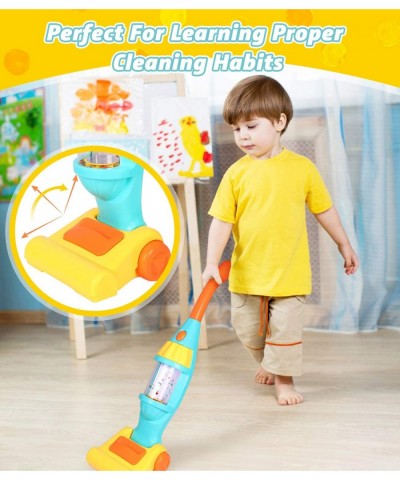 Kids Vacuum Cleaner Toy Set Toy Vacuum Cleaner With Light Realistic Sounds & Whirling Stars Pretend Role Play Household House...