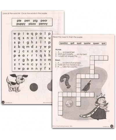 School Zone Activity Book Set Kids-- 4 Books with Reward Stickers (Mazes Connect The Dots Hidden Pictures Word Searches Stick...