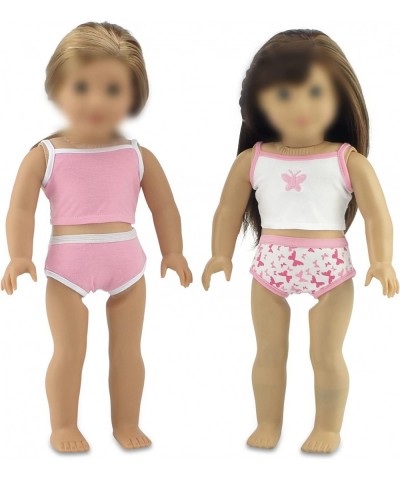 18 Inch Doll Clothes & Accessories Gift Set for Kids and Girls | 6-PC Basic 18" Doll Underwear Set Clothing Accessory with Wh...