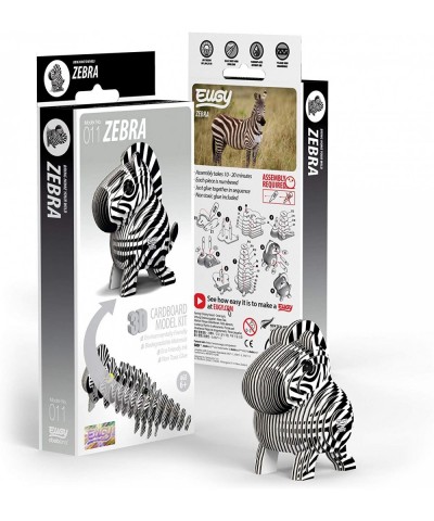 011 Zebra Eco-Friendly 3D Paper Puzzle [New Seal] $23.16 3-D Puzzles