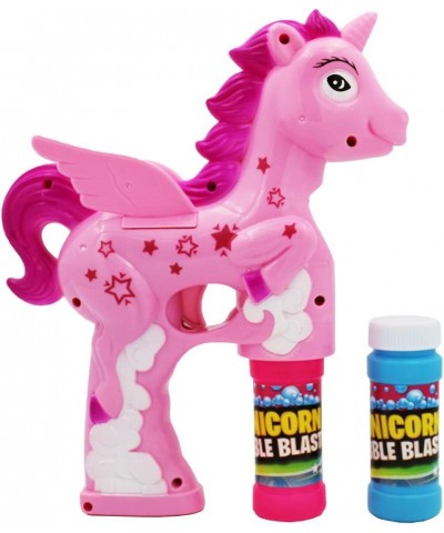 Unicorn Bubble Blaster Light-Up and Sound Bottles of Bubble Solution Refill Party Favors Batteries Included 7" Inch (Single A...