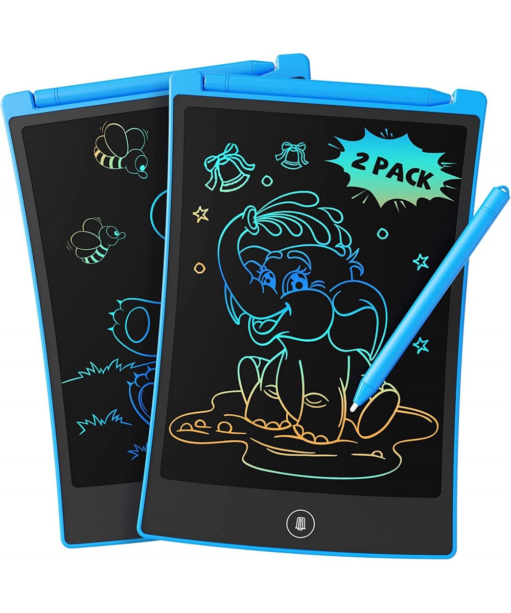 2 Pack LCD Writing Tablet with 4 Stylus 8.5in Erasable Doodle Board Mess Free Drawing Pad for Kids Car Trip Educational Toys ...