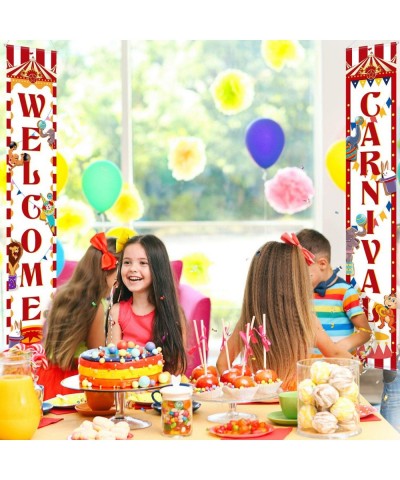 Carnival Decoration Porch Sign Carnival Circus Birthday Party Welcome Banner Decoration Set Circus Carnival Banner Carnival P...