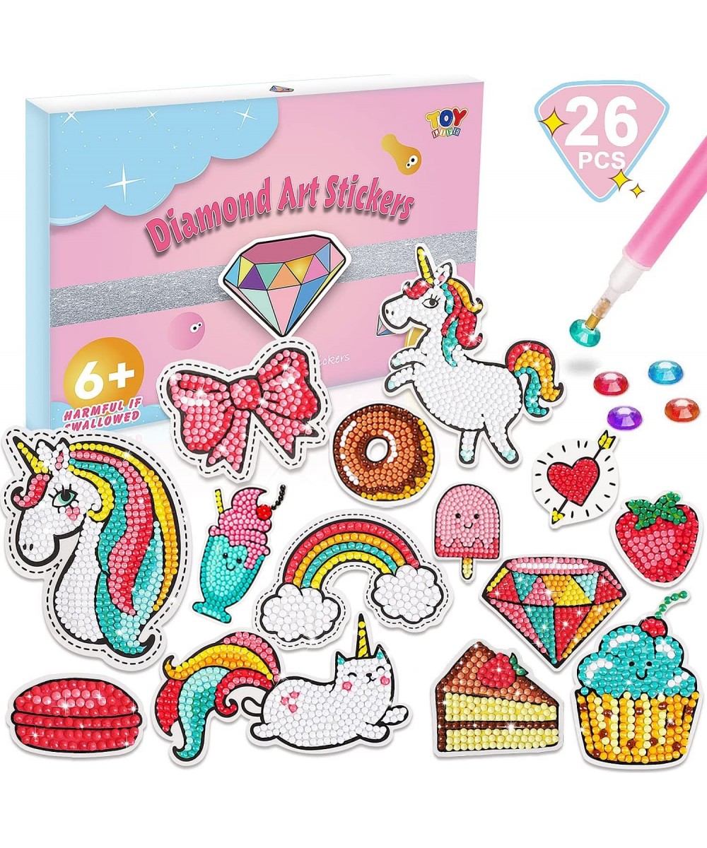 Diamond Painting Kits for Kids Diamond Art for Kids 26pcs Diamond Painting Stickers Gem Sticker Gem Art and Craft Kits for Ki...