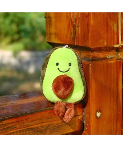 Cute Key Chain Kawaii Avocado Plush Keychains Stuffed Toy Key Ring Car Keyring Lovely Smiling Face Plush Avocado Pendant $16....