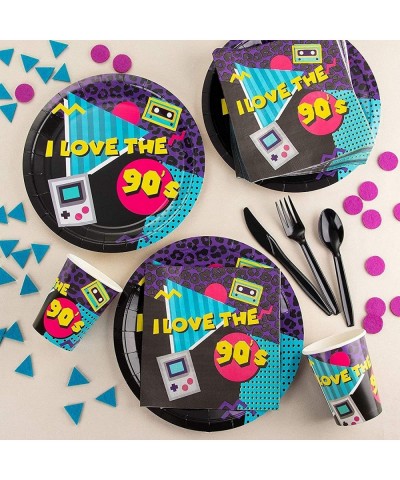 144 Piece I Love the 90s Theme Party Decorations Retro 1990s Birthday Plates Napkins Cups Cutlery (Serves 24) $33.20 Kids' Pa...