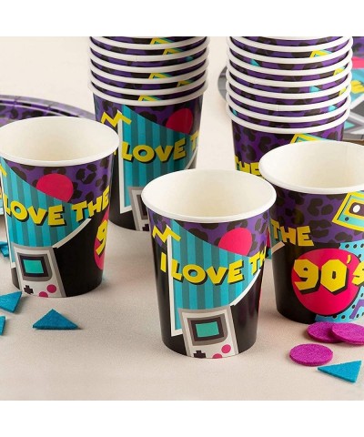 144 Piece I Love the 90s Theme Party Decorations Retro 1990s Birthday Plates Napkins Cups Cutlery (Serves 24) $33.20 Kids' Pa...