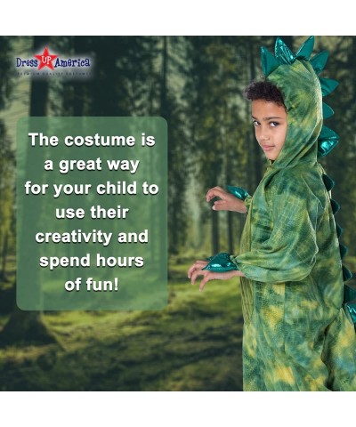 T-Rex Costume for Kids - Dinosaur Costume for Boys and Girls - Green Dino Jumpsuit $60.36 Kids' Costumes