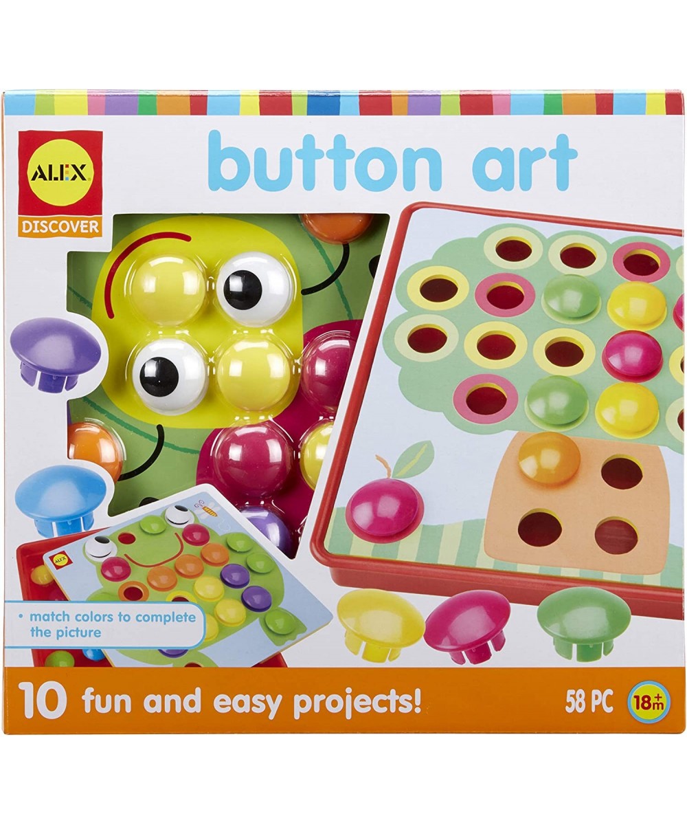 Alex: Discover Button Art Activity Set Kids Art and Craft Activity Fun and Easy Projects Develops Hand Eye Coordination Fine ...