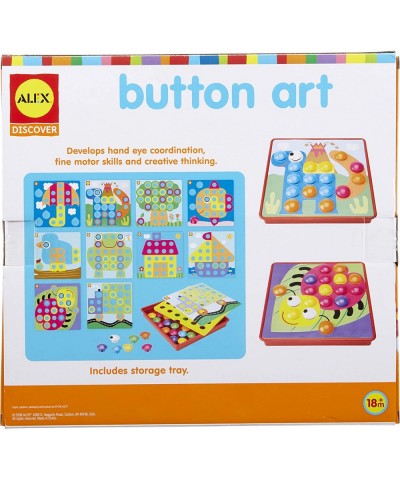 Alex: Discover Button Art Activity Set Kids Art and Craft Activity Fun and Easy Projects Develops Hand Eye Coordination Fine ...