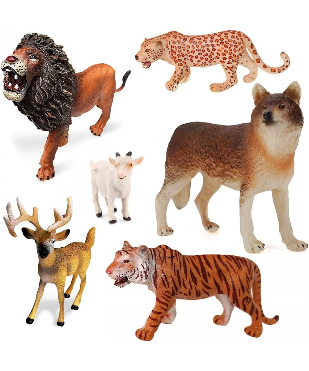 Animals Figures Beast Figures Toy Set Safari Animals Figures for Diorama Crafts Child Educational Cake Decor (Beast Set B) $2...