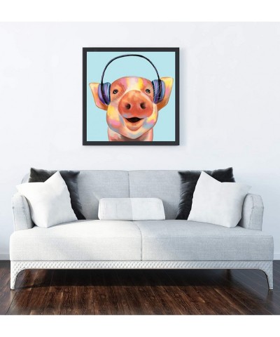 Pig 5D Diamond Painting Art Kit for Adults DIY Crystal Craft Gift for Christmas 30x30 cm USDGIP $14.29 Craft Kits