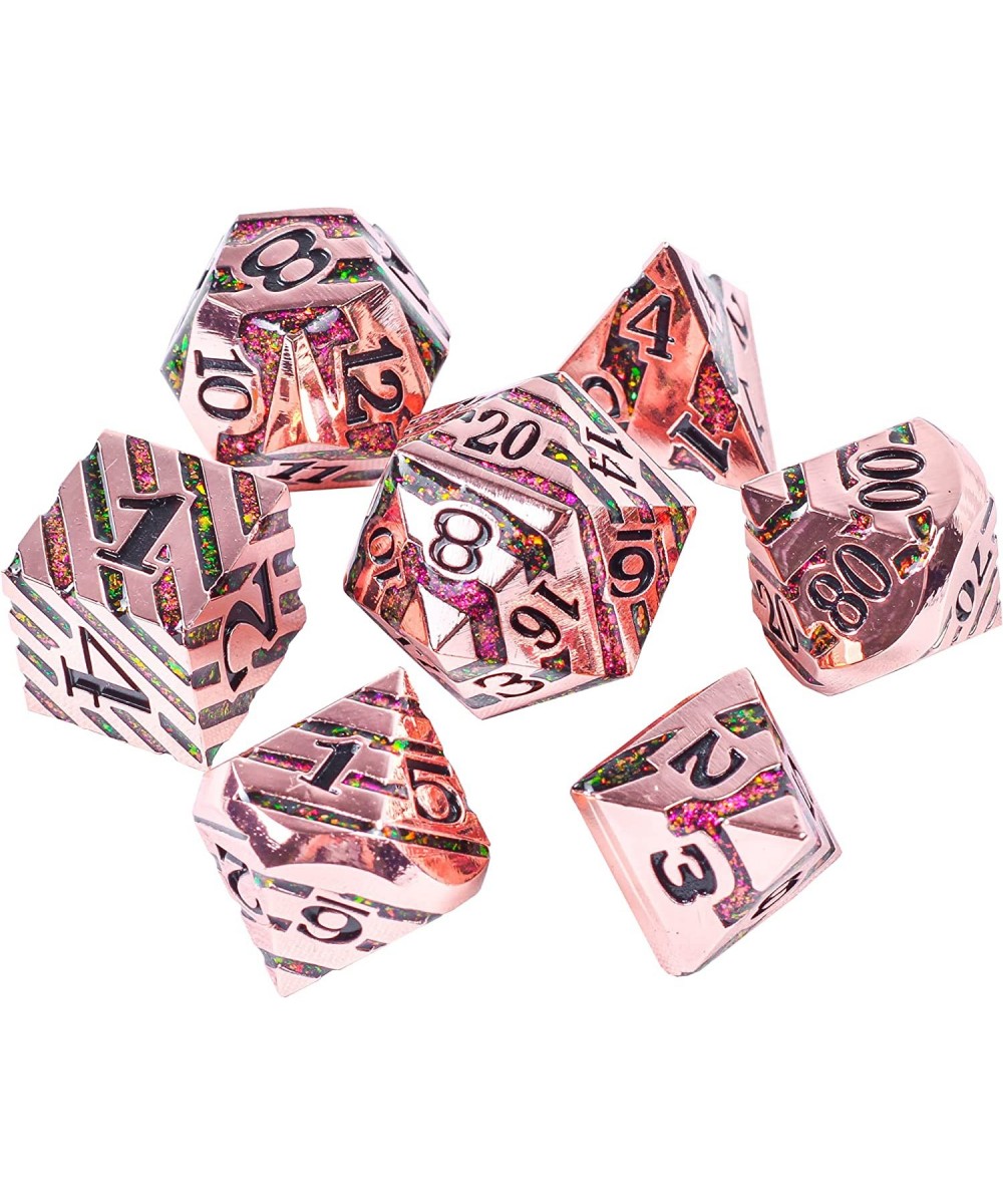 Copper Vein of Magic DND Metal Dice Set for Dungeons and Dragons Gifts D&D D and D Pathfinder Accessories D20 Polyhedral Resi...