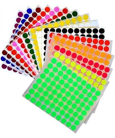 Kids Colored Round dots ½ inch (0.5) Art Crafts and Games Stickers -1280 Pack 15 Colors 16 Sheets $14.68 Kids' Drawing & Writ...