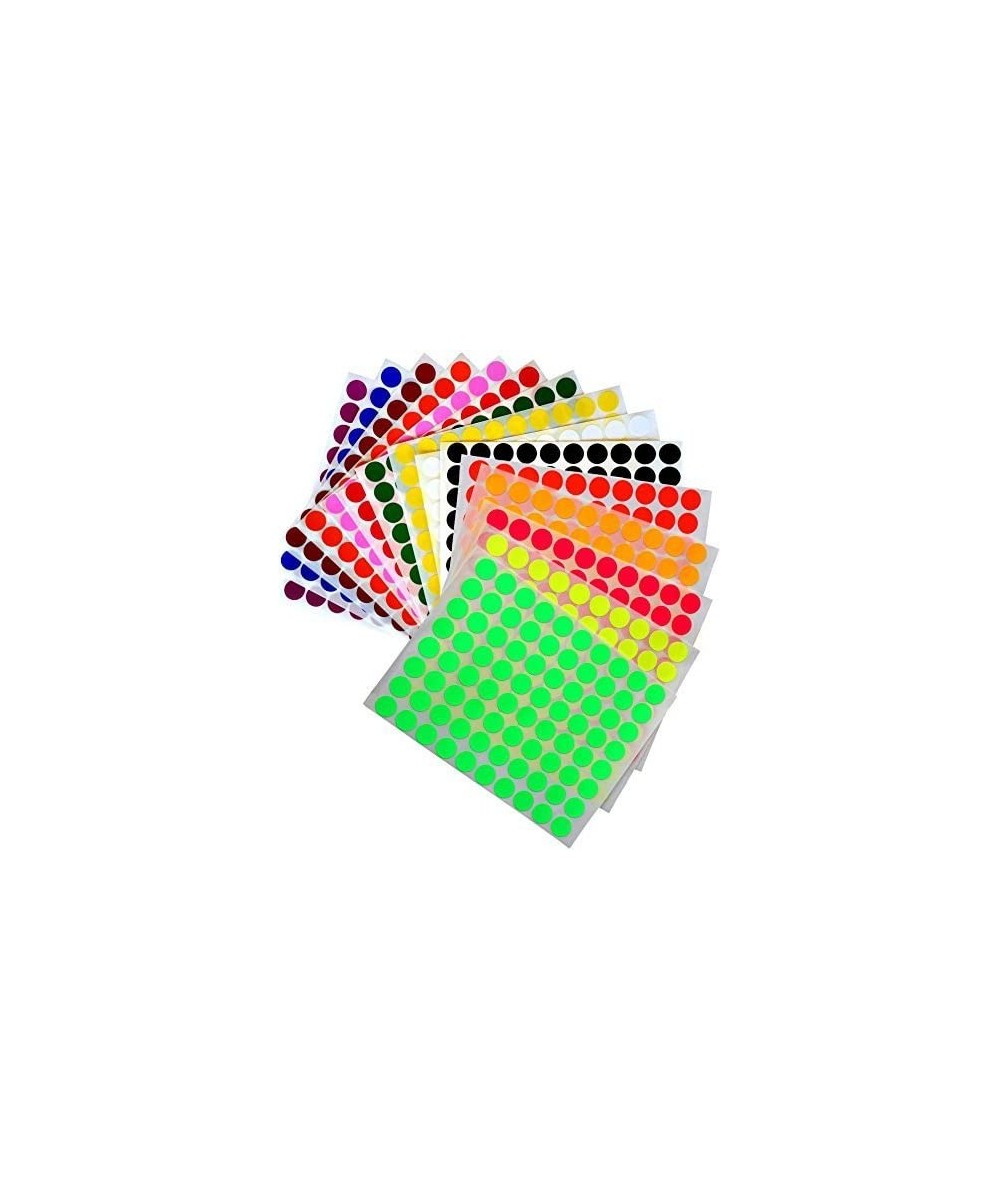 Kids Colored Round dots ½ inch (0.5) Art Crafts and Games Stickers -1280 Pack 15 Colors 16 Sheets $14.68 Kids' Drawing & Writ...