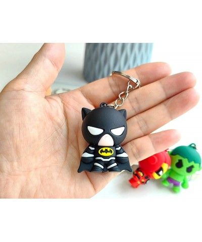 8 PCS Cute Cartoon Keychain Figure Toys Keyring Pendants Accessories for Kids Birthday Party Favors School Carnival Reward Pr...