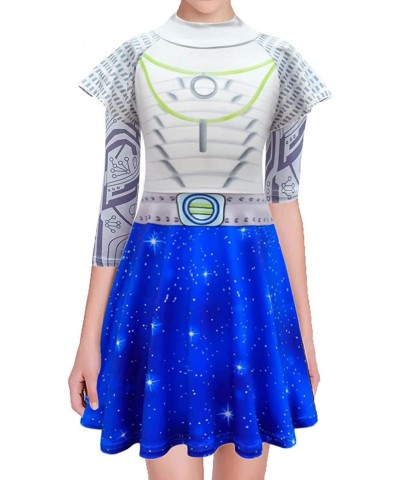 Zombies Alien Costume for Kids Girls Party Dress Up Outfits Halloween Cosplay Clothes 4-12 Years $31.99 Kids' Costumes