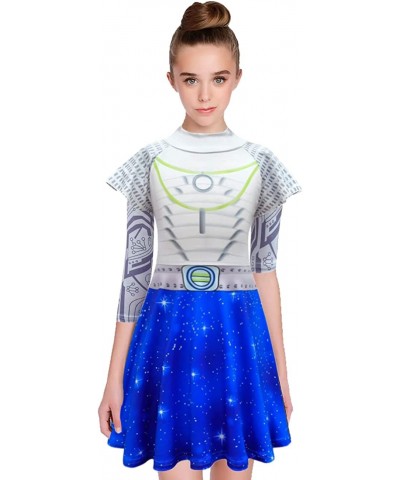 Zombies Alien Costume for Kids Girls Party Dress Up Outfits Halloween Cosplay Clothes 4-12 Years $31.99 Kids' Costumes