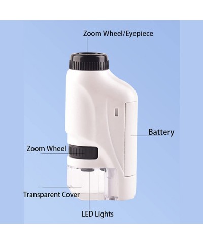 Pocket Microscope for Kids Pocket Microscope Portable Microscope Kid's Portable Pocket Microscope with Adjustable Zoom 60-120...