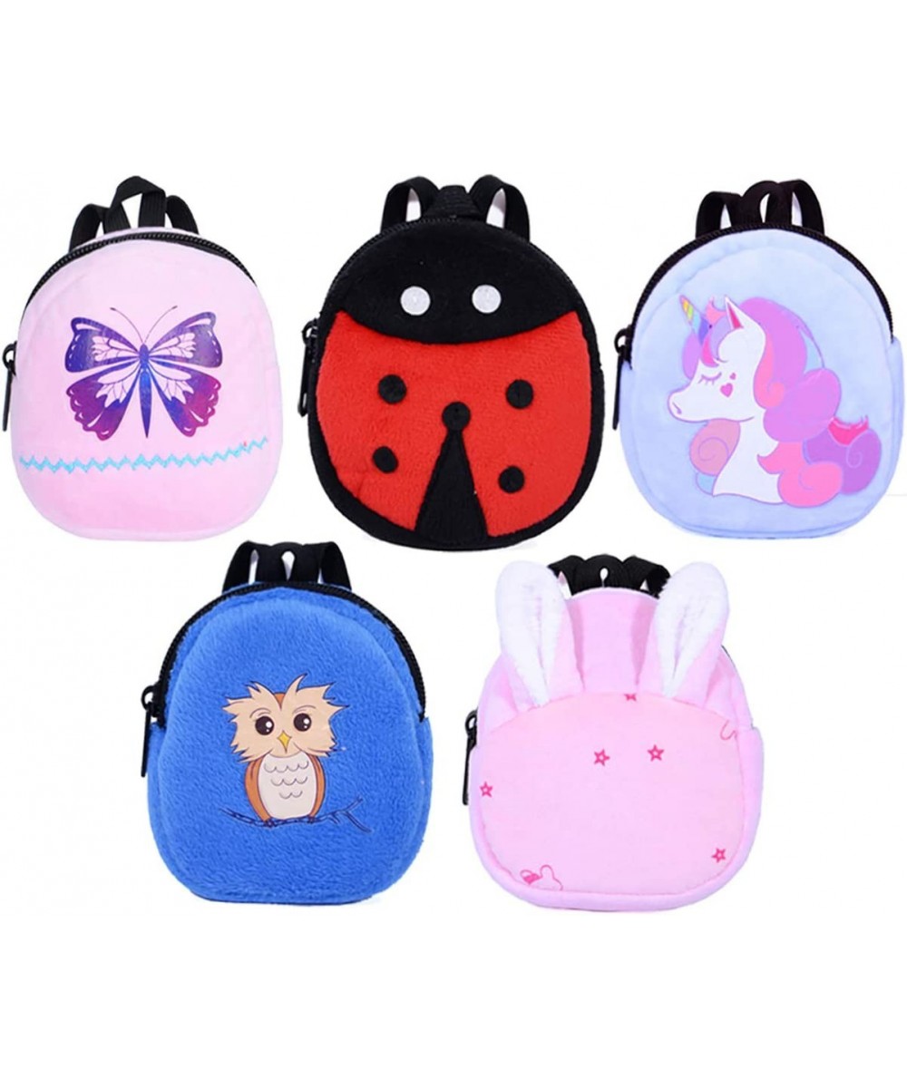 Doll Accessories 5pcs Cartoon Style Mini School Backpack Doll Bag Accessories for 16 18 inch Dolls $28.36 Doll Accessories