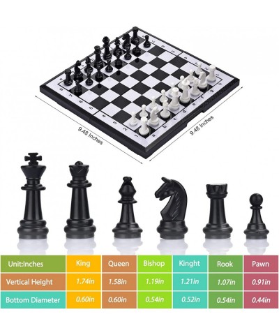 Magnetic Chess Set Travel Chess Game with Folding Chess Board Educational Toys for Kids and Adults $24.51 Travel Games