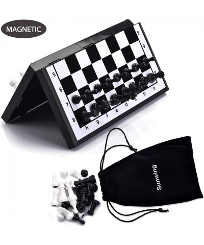 Magnetic Chess Set Travel Chess Game with Folding Chess Board Educational Toys for Kids and Adults $24.51 Travel Games