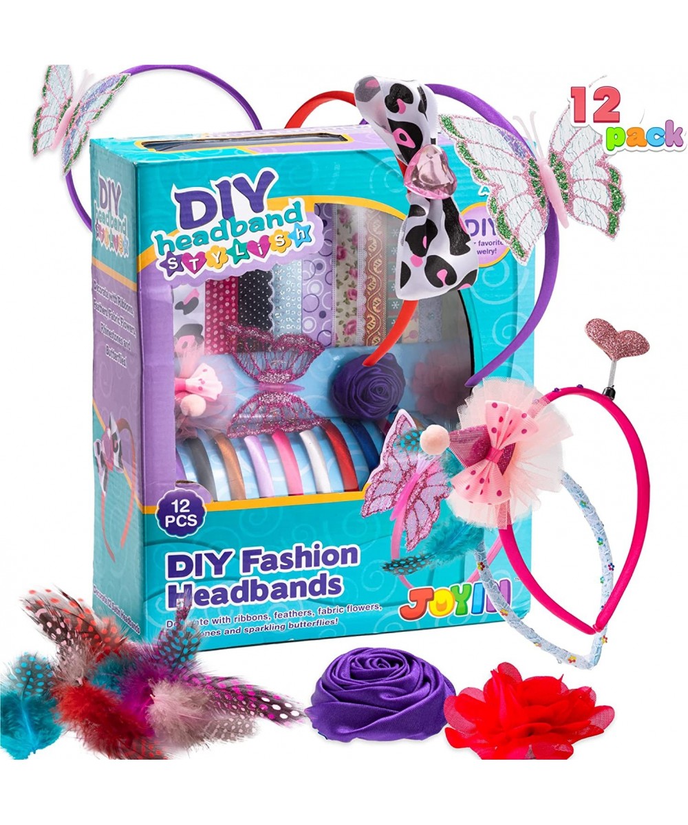 DIY Girl 12 Satin Fashion Headbands Kids Art and Crafts Kits Girls Jewelry Making Kit-Decorated with Hair Accessories $42.80 ...